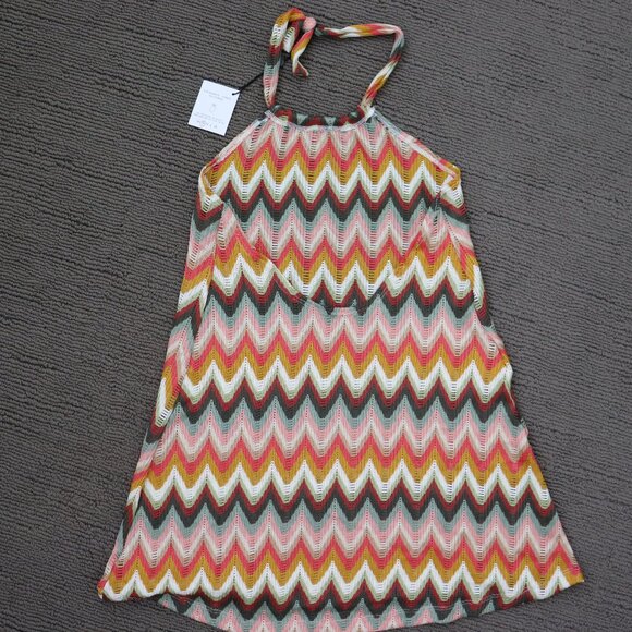 NWT Skatie Halter Crochet Mini Dress in Fleetwood Small - Picture 7 of 10